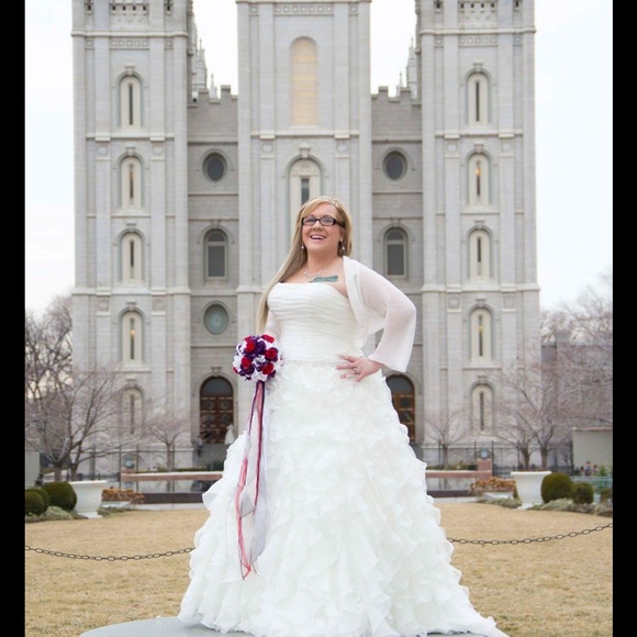 Wedding dress (davids bridal) - Picture 1 of 2