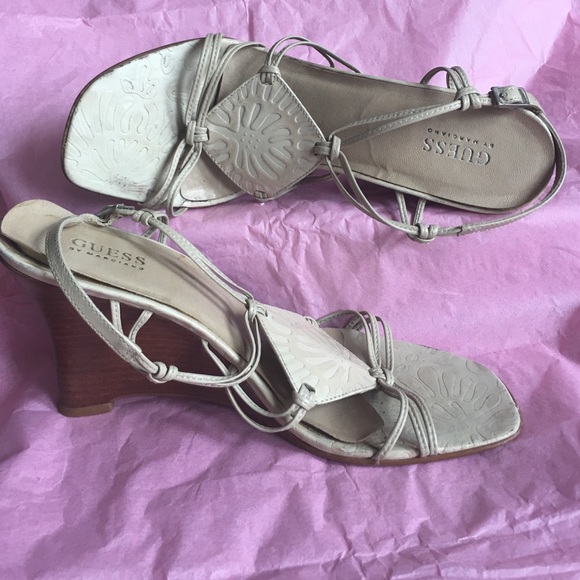 Guess by Marciano Wedge Sandals 7.5