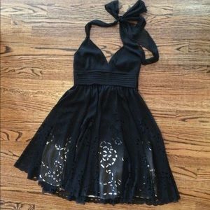 Karen Millen organza halter dress