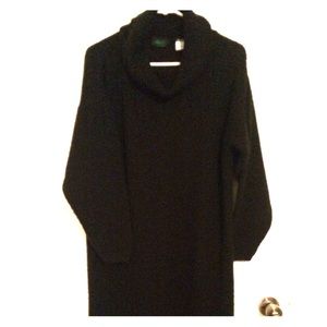 Vintage Long black sweater dress.