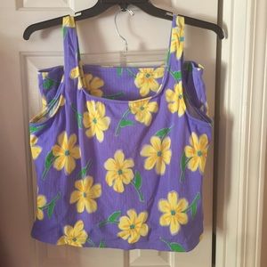 Lavender and Yellow Tankini Sz 22W