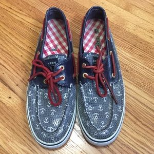 Sperry Sequin Anchor Boat Shoes ⚓️