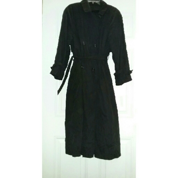 Sleek Black Trench Coat