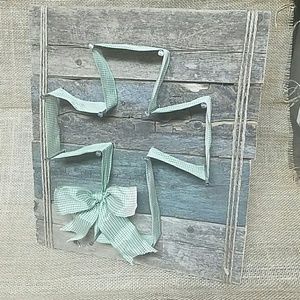 Green gingham cross