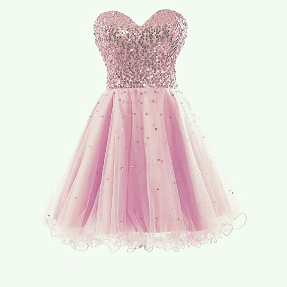 Women short tulle sequins homecoming dress prom