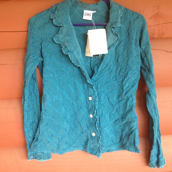 Print on print Silk Blouse