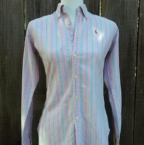 Women's Ralph Lauren Slim Fit Button Down Shirt