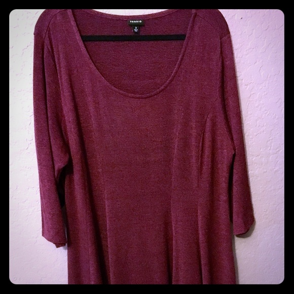✨1 DAY SALE✨Torrid Plus Size Burgundy Skater Dress