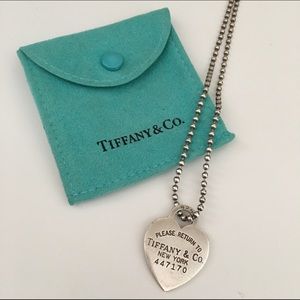 Tiffany & Co. Heart Dog Tag Necklace