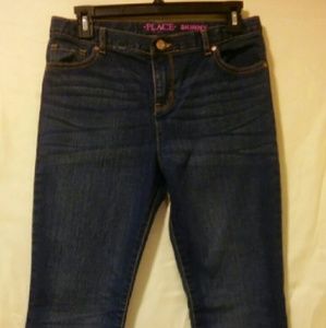 Girl's Medium Dark Wash Denim Skinny Jeans