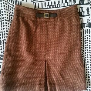 Ann Taylor Buckle Mini Skirt