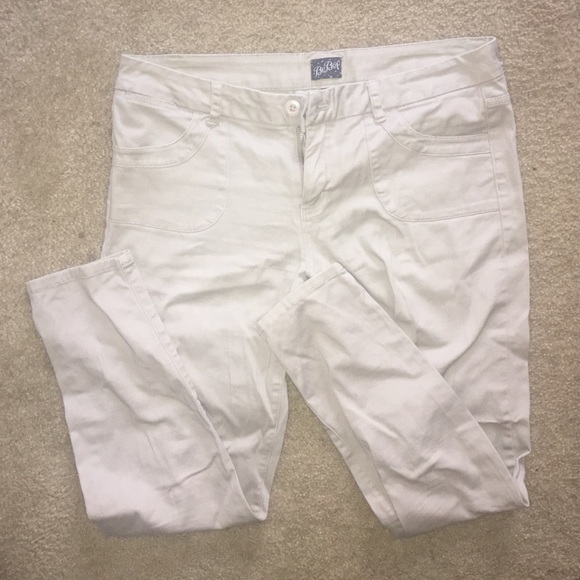 Khaki skinny jeans