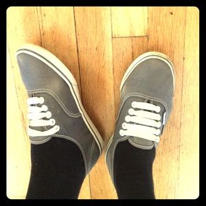 Gray Vans Men 4.5 Women 6