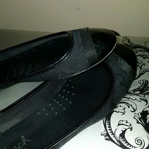 Coach black flats