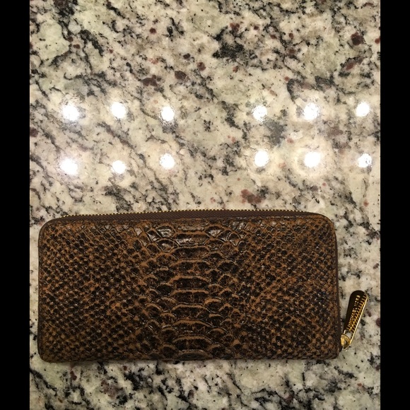 snakeskin leather Michael Kors wallet - Picture 2 of 2