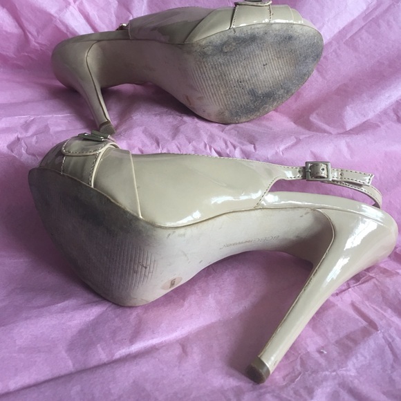 Bcbgeneration Patent Platform Peep Slingback 7.5 - image 3