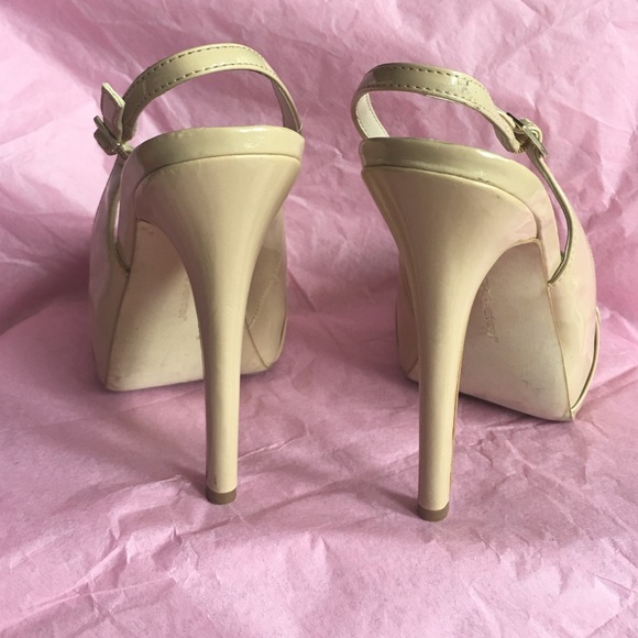 Bcbgeneration Patent Platform Peep Slingback 7.5 - image 4