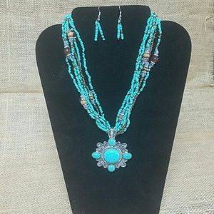Necklace and earrings set