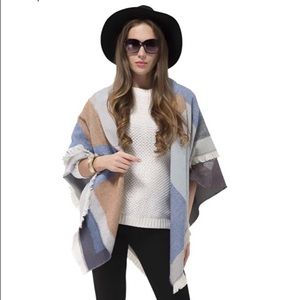 Otioti women's blanket scarf reversible