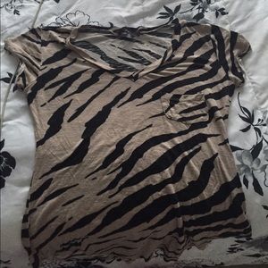Zebra print shirt