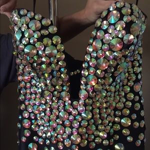 Jovani strapless dress size 10