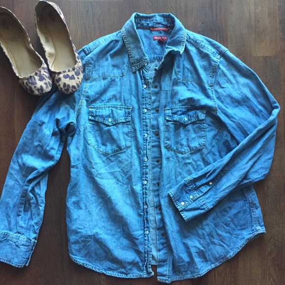 Jean button up
