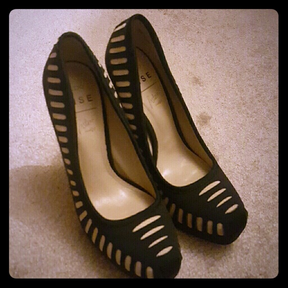 Aldo Rise leather bottom heels