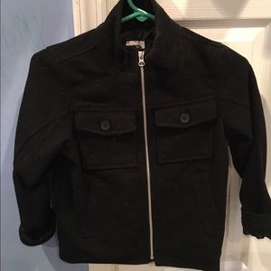 Boys size 6/7 peacoat NWT black