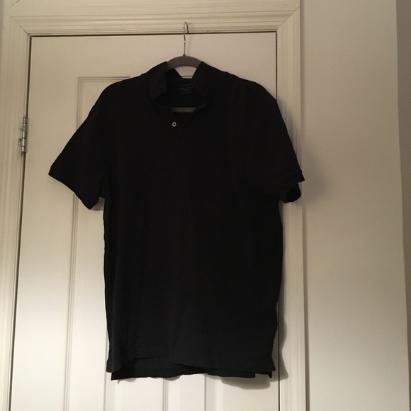 J Crew classic polo black, size large