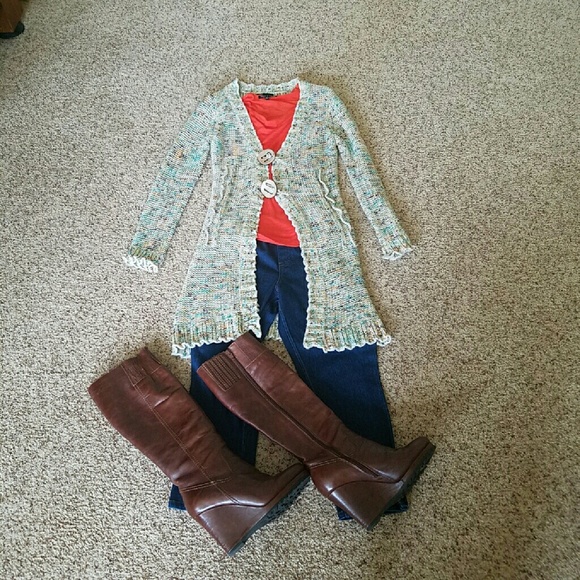 BCBG Maxazria Two Button Cardigan