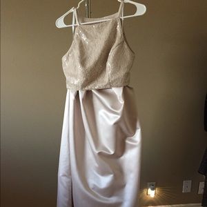 Two piece prom dress
