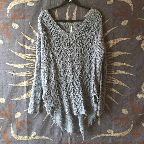 FREE PEOPLE Blue Sweater