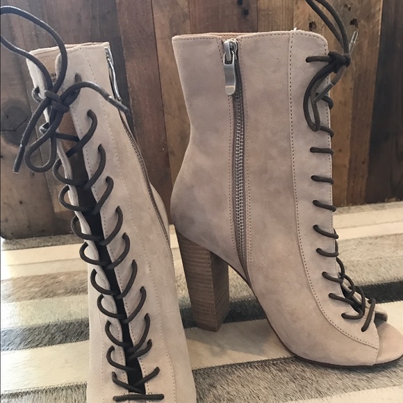 Kristin Cavallari ' Lawless ' lace up booties - Picture 3 of 4