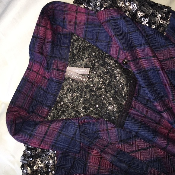 Plaid tunic with sequence - Picture 3 of 4