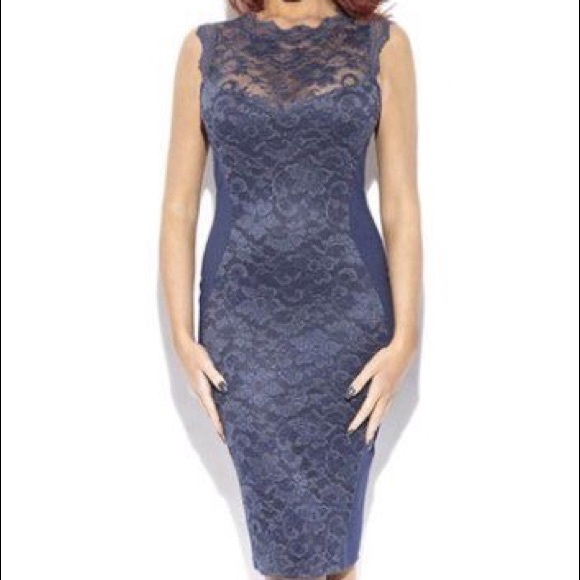 Navy Alice Childs lace dress