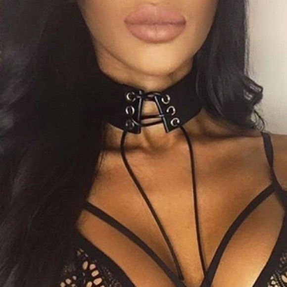 Jewelry - Lace Up Punk Gothic Choker