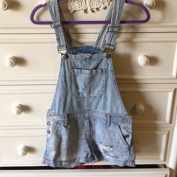 Light blue Jean overalls