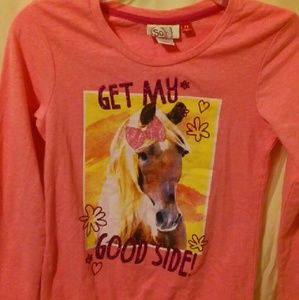 Girl's Longsleve Pony Sweater