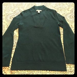 Teal, Banana Republic wool cashmere sweater
