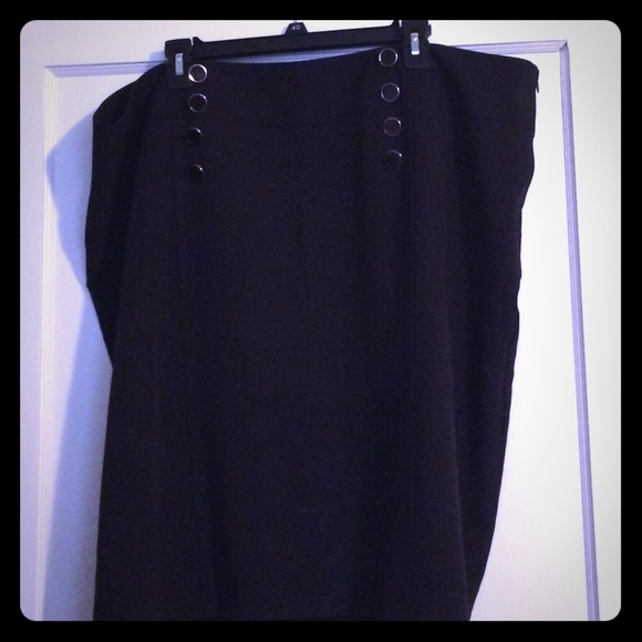 Dress Barn size 24 black pencil skirt