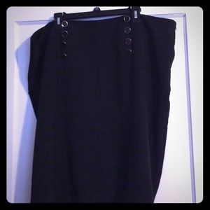 Dress Barn size 24 black pencil skirt