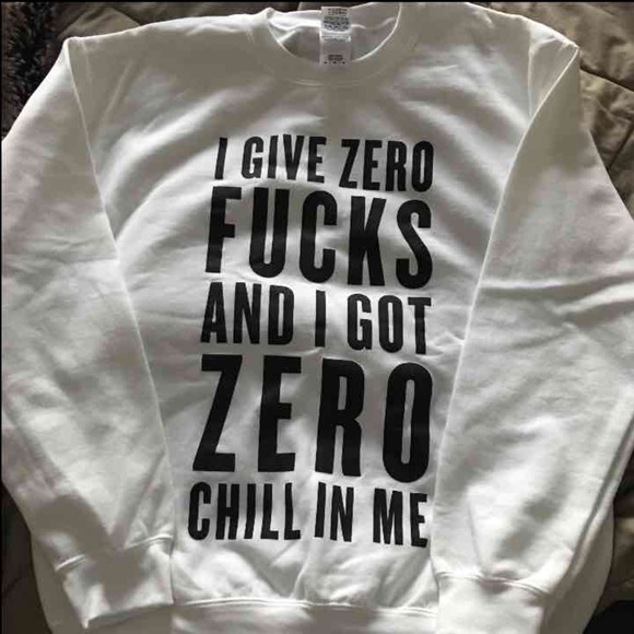 (SOLD) Zero F's Sweatshirt (Ariana Grande) - Picture 2 of 2