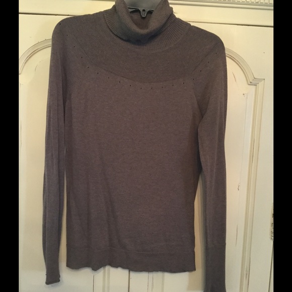 Brown turtleneck sweater