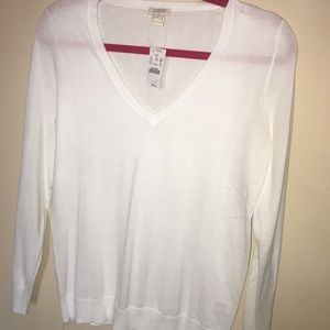 NWT Light weight white sweater