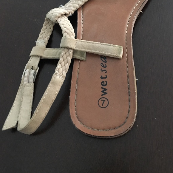 Wet Seal Strappy Tan Sandals - Picture 2 of 2