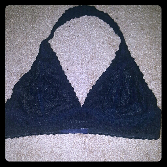 Navy Blue Aerie halter bralette