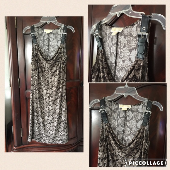 ❤️ Michael Kors snake skin print dress.