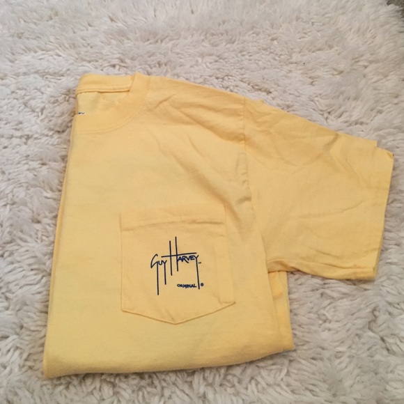 Pastel yellow Guy Harvey T-shirt