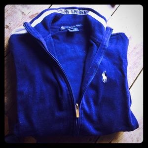RALPH LAUREN - vintage style golf zip-up
