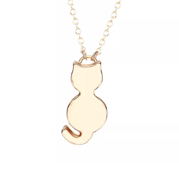 Jewelry - Tiny Gold Cat Necklace
